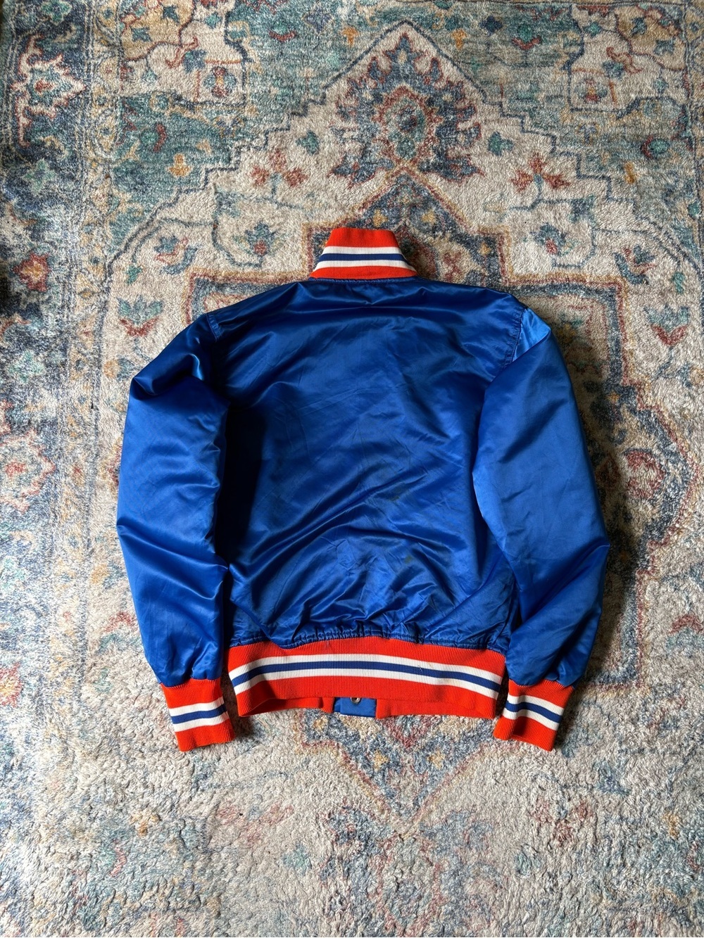 Vintage 80s New York Islanders Stanley Cup Champs Satin Jacket - Picture 2 of 7